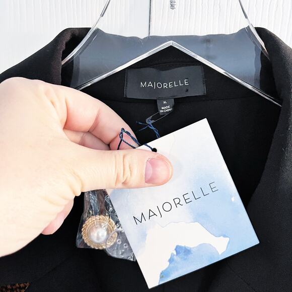 Majorelle Ariana Blazer in Black & Copper - Picture 7 of 11